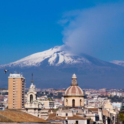 Catania vista etna